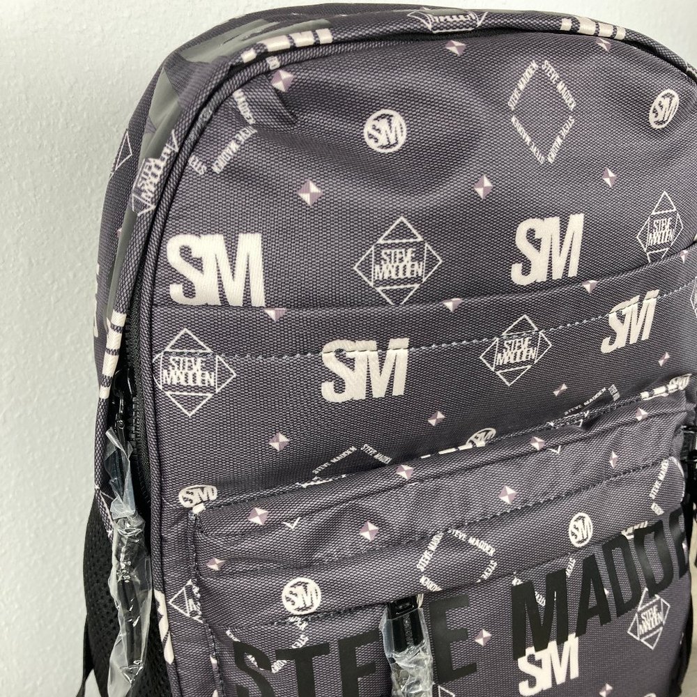 NWT Steve Madden Bforce Mini Backpack In Dark Gray – 14-Inch